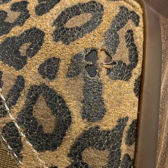 LUCKY BRAND Fallo Womens Suede Slip On Ankle Boots In Cheetah size 8 - Picture 11 of 15